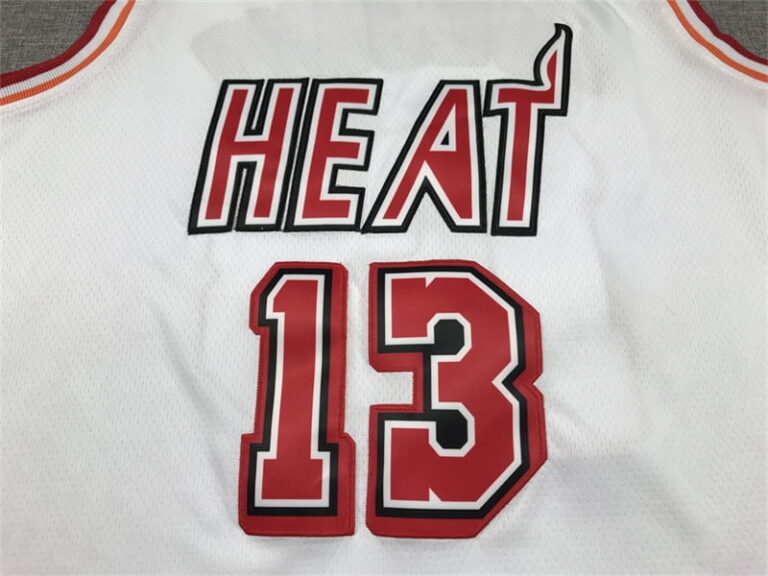 2022-23 Miami Heat Bam Adebayo #13 White Vintage Jersey - Image 2