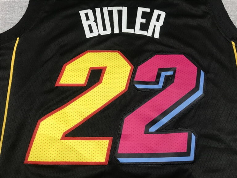 2022-23 Miami Heat Jimmy Butler #22 Black City Edition Jersey - Image 3