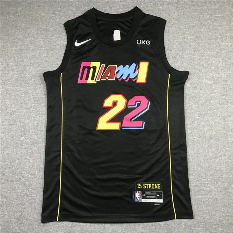 2022-23 Miami Heat Jimmy Butler #22 Black City Edition Jersey