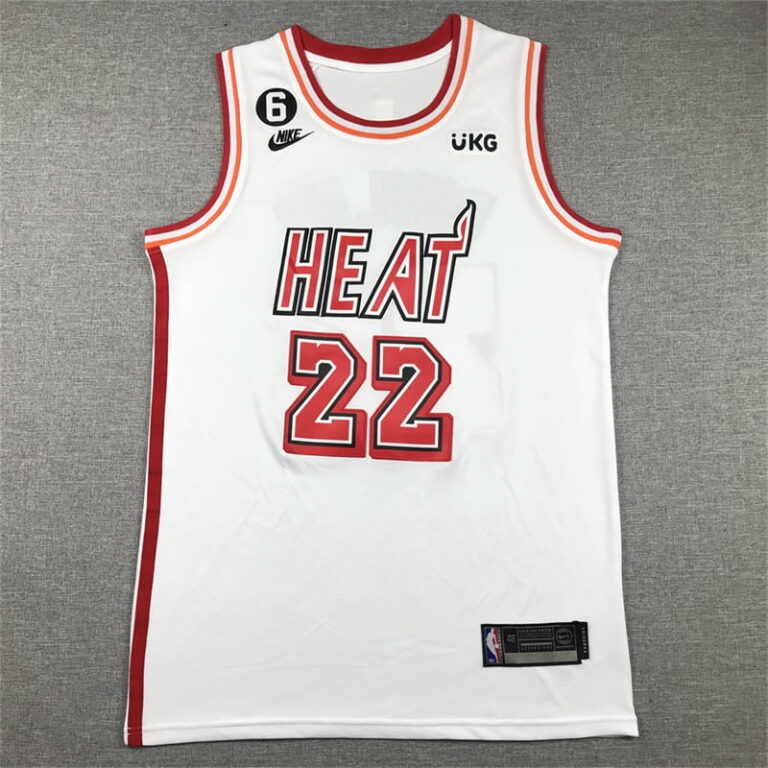 2022-23 Miami Heat Jimmy Butler #22 White Vintage Jersey