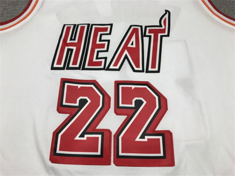2022-23 Miami Heat Jimmy Butler #22 White Vintage Jersey - Image 2