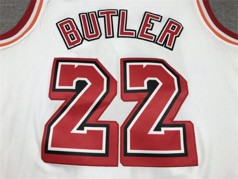 2022-23 Miami Heat Jimmy Butler #22 White Vintage Jersey - Image 3