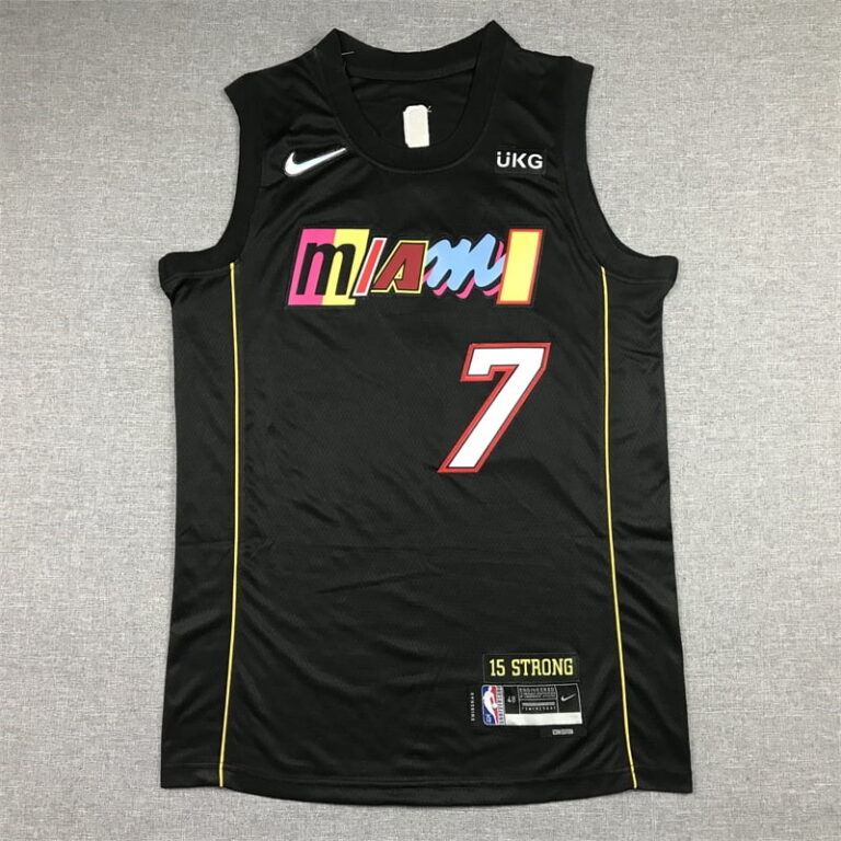 2022-23 Miami Heat Kyle Lowry #7 Black City Edition Jersey