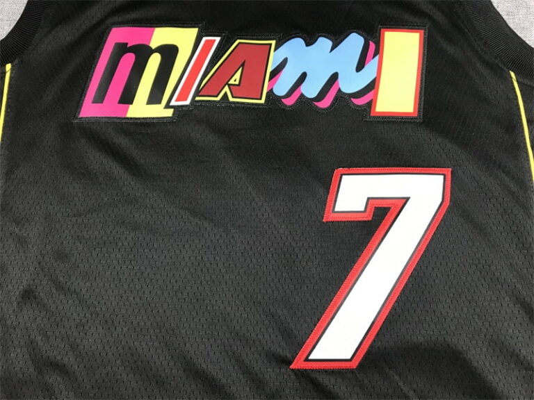 2022-23 Miami Heat Kyle Lowry #7 Black City Edition Jersey - Image 2