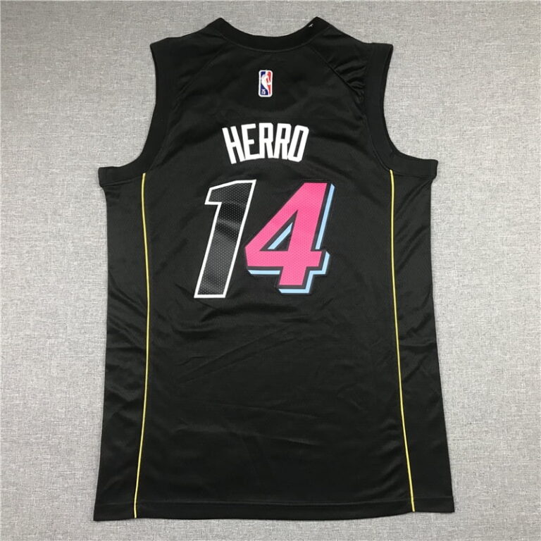 2022-23 Miami Heat Tyler Herro #14 Black City Edition Jersey - Image 4