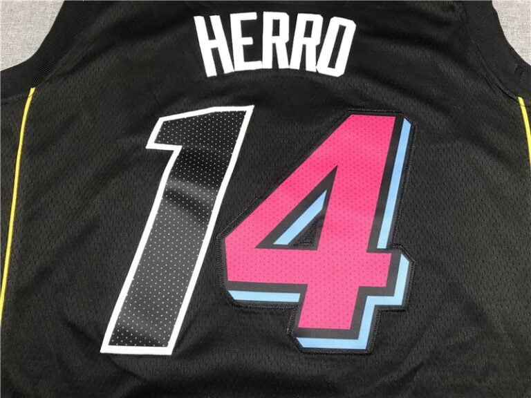 2022-23 Miami Heat Tyler Herro #14 Black City Edition Jersey - Image 3