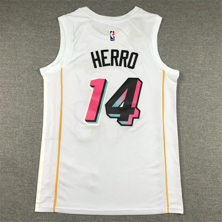 2022-23 Miami Heat Tyler Herro #14 White City Edition Jersey - Image 4
