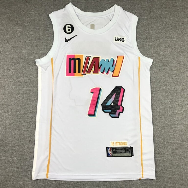 2022-23 Miami Heat Tyler Herro #14 White City Edition Jersey