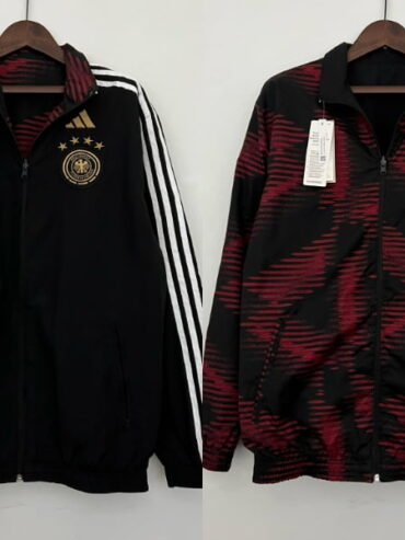 2022 Germany Trench Coat Reversible Black and Red