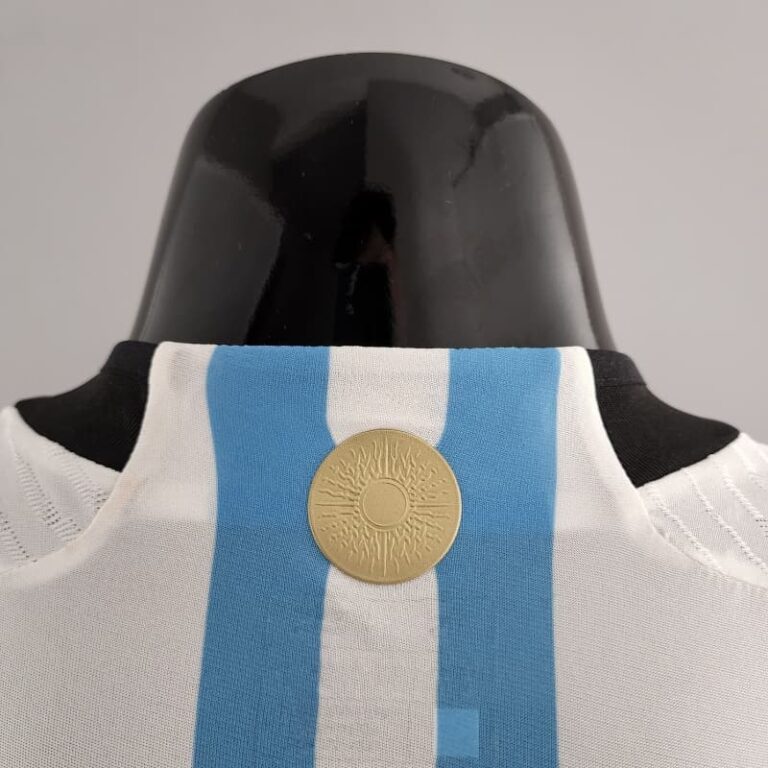 2022 Player Version Argentina Three Star Jersey Home - Image 8