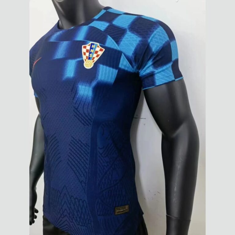 2022 Player Version Croatia Soccer Jersey Away - Image 2