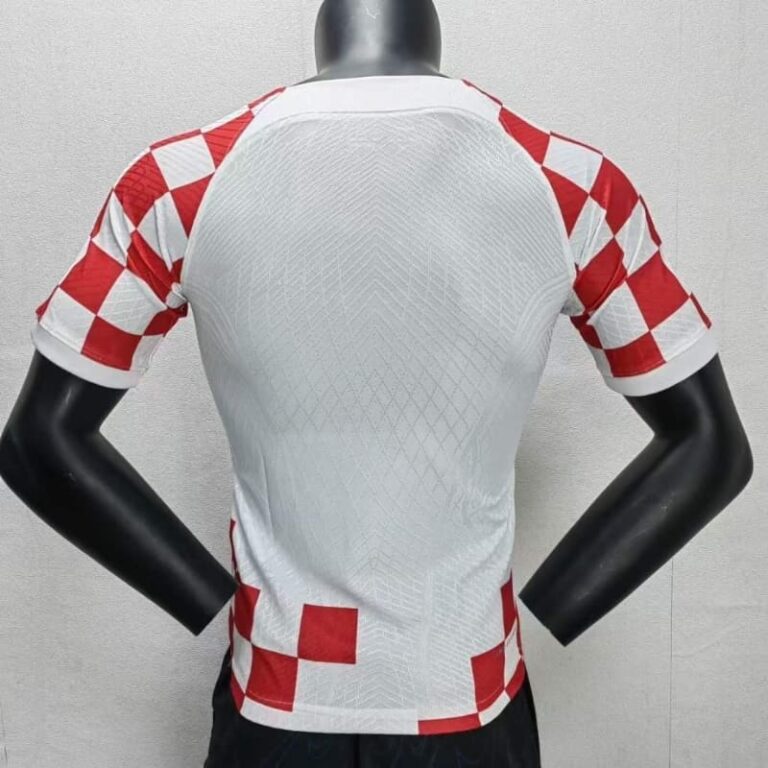 2022 Player Version Croatia Soccer Jersey Home - Image 7