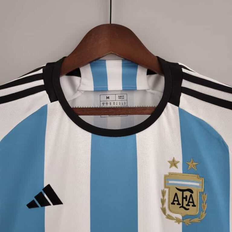 2022 World Cup Argentina Soccer Jersey Home - Image 8