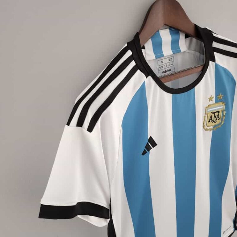 2022 World Cup Argentina Soccer Jersey Home - Image 3