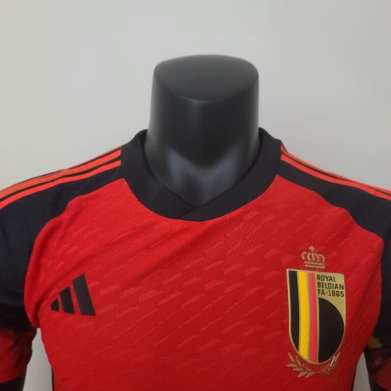 2022 World Cup Player Version Belgium Soccer Jersey Home - Image 3
