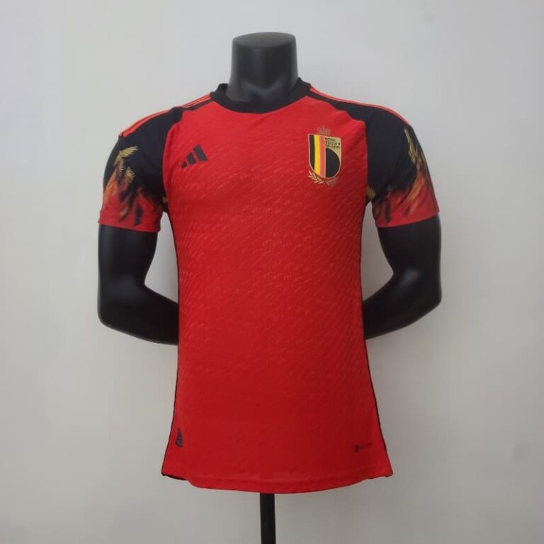 2022 World Cup Player Version Belgium Soccer Jersey Home