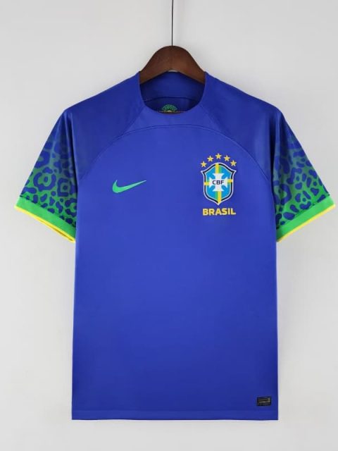 2022 World Cup Brazil Soccer Jersey Away