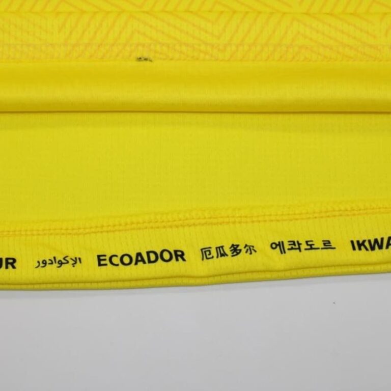 2022 World Cup Ecuador Soccer Jersey Home - Image 5