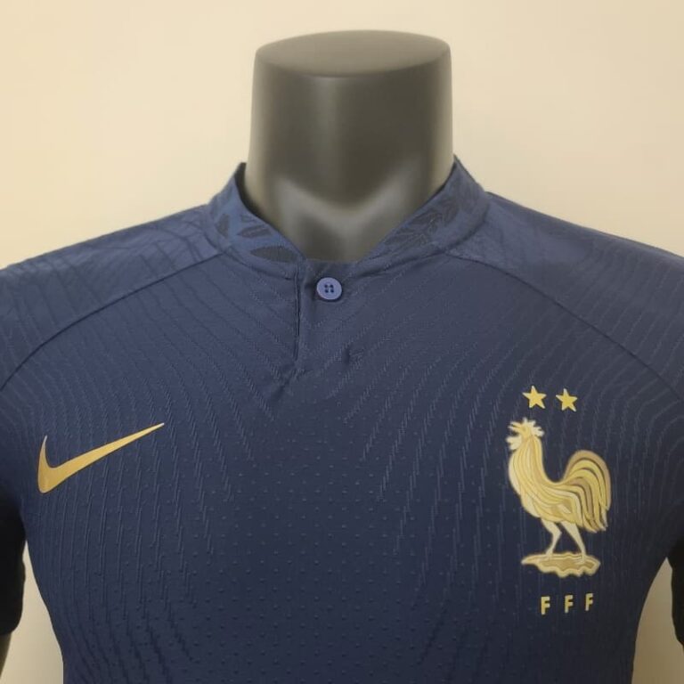 2022 World Cup Player Version France Soccer Jersey Home - Image 3