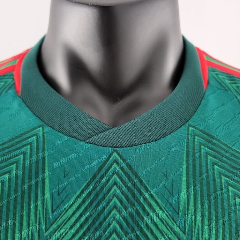2022 World Cup Mexico Soccer Jersey Player Version Home - Image 9