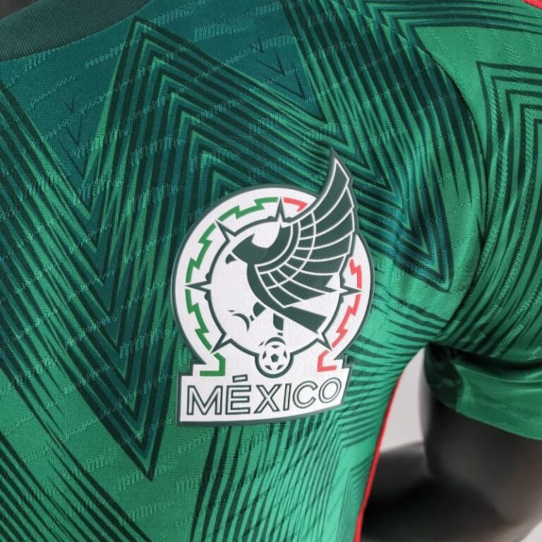 2022 World Cup Mexico Soccer Jersey Player Version Home - Image 7