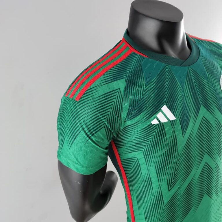 2022 World Cup Mexico Soccer Jersey Player Version Home - Image 4