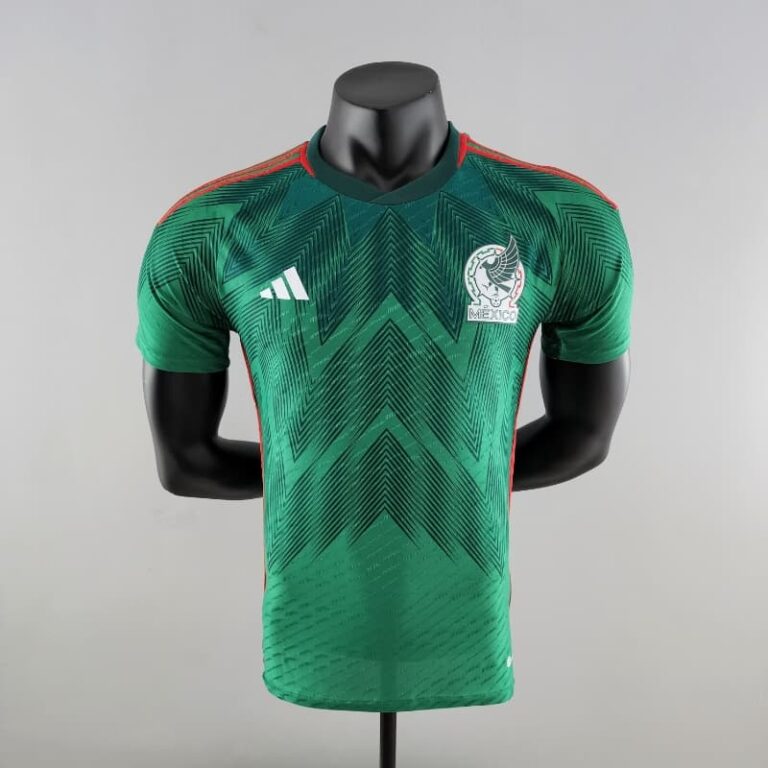 2022 World Cup Mexico Soccer Jersey Player Version Home
