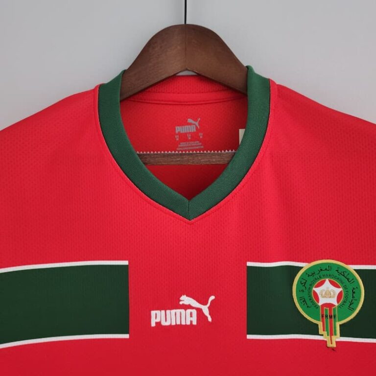 2022 World Cup Morocco Soccer Jersey Home - Image 2