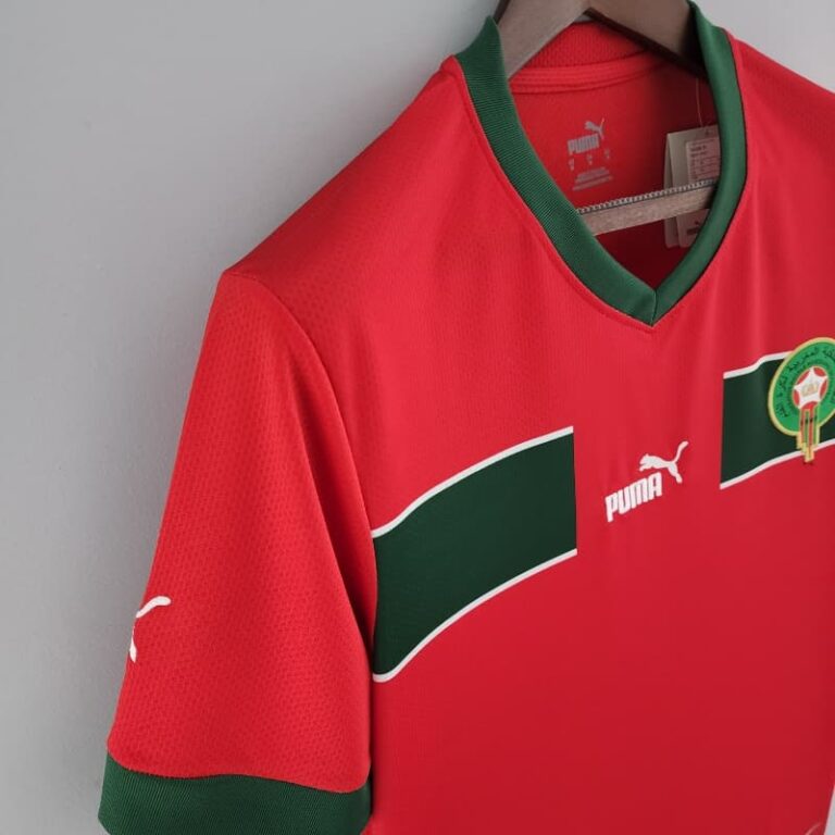 2022 World Cup Morocco Soccer Jersey Home - Image 8
