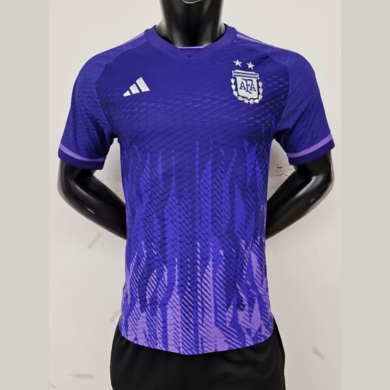2022 World Cup Player Version Argentina Soccer jersey Away
