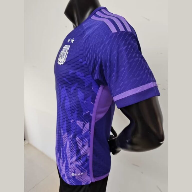 2022 World Cup Player Version Argentina Soccer jersey Away - Image 5