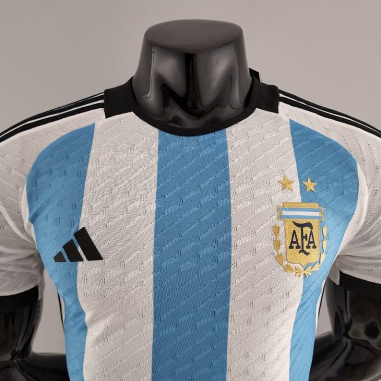 2022 World Cup Player Version Argentina Soccer Jersey home - Image 3