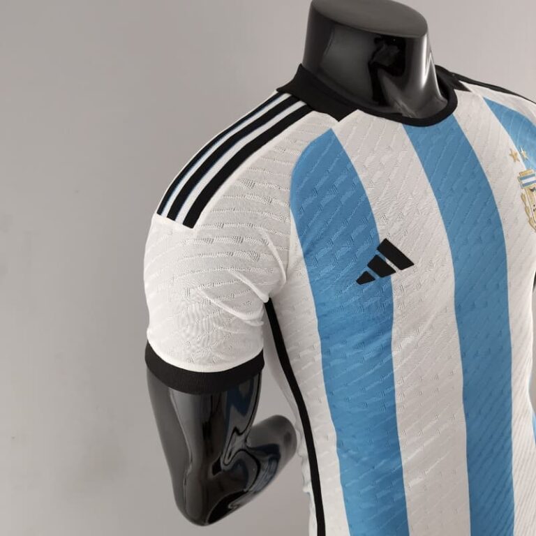 2022 World Cup Player Version Argentina Soccer Jersey home - Image 6