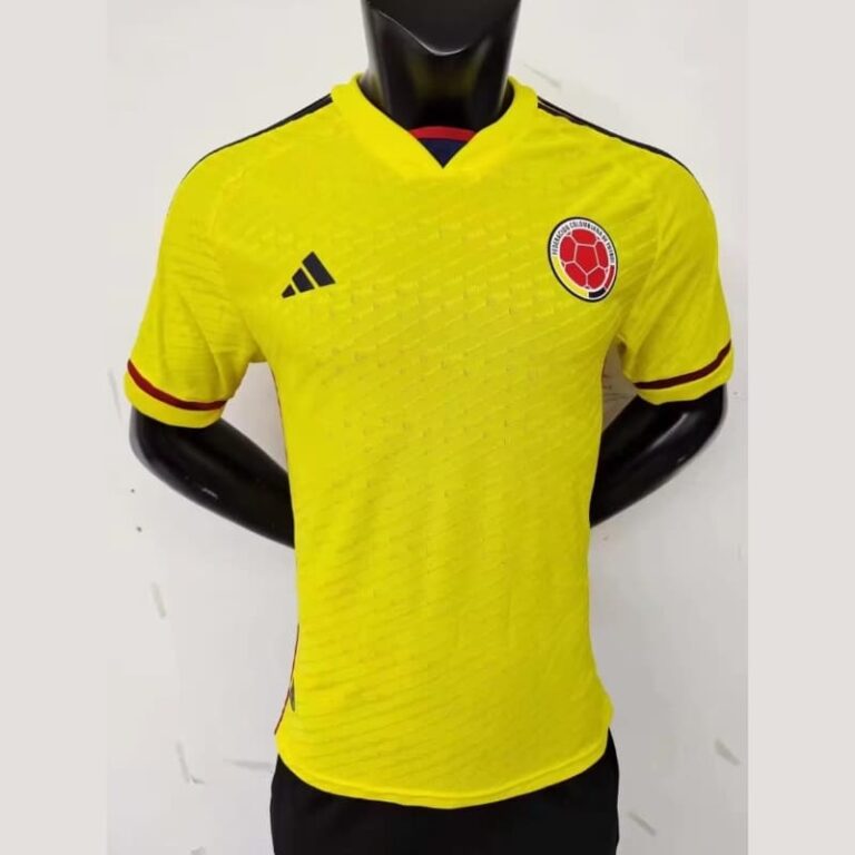 2022 World Cup Player Version Colombia Soccer Jersey Home