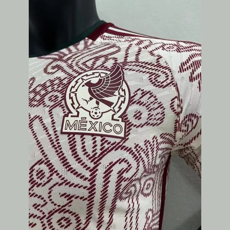 2022 World Cup Player Version Mexico Soccer Jersey Away - Image 9