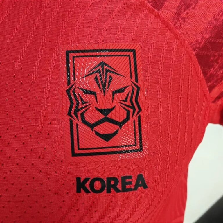2022 World Cup Player Version South Korea Soccer Jersey Home - Image 6