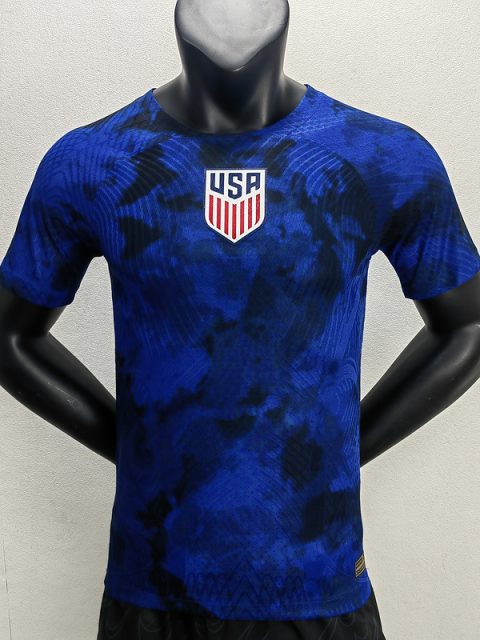 2022 World Cup Player Version USA Soccer Jersey Away