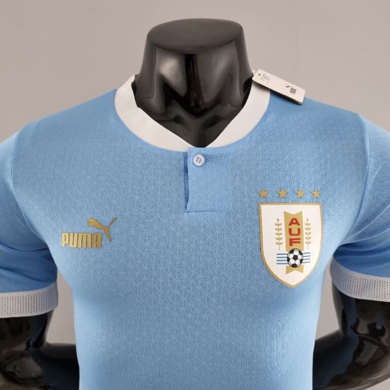 2022 World Cup Player Version Uruguay Soccery Jersey home - Image 9