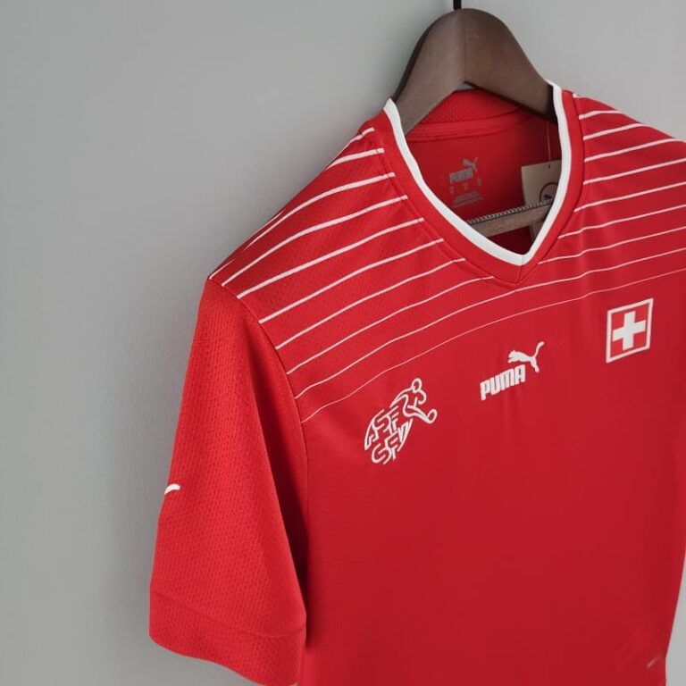 2022 World Cup Switzerland Soccer Jersey Home - Image 9