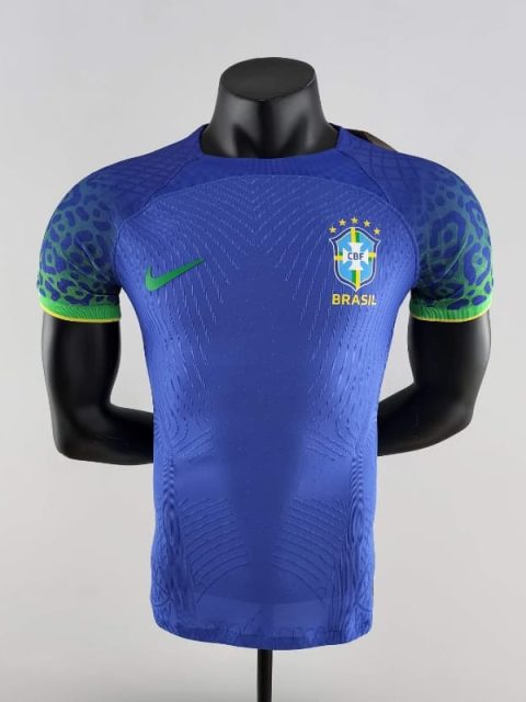 2022 player version Brazil World Cup jersey away