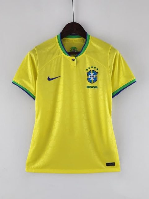 2022 Women Brazil World Cup Soccer Jersey home