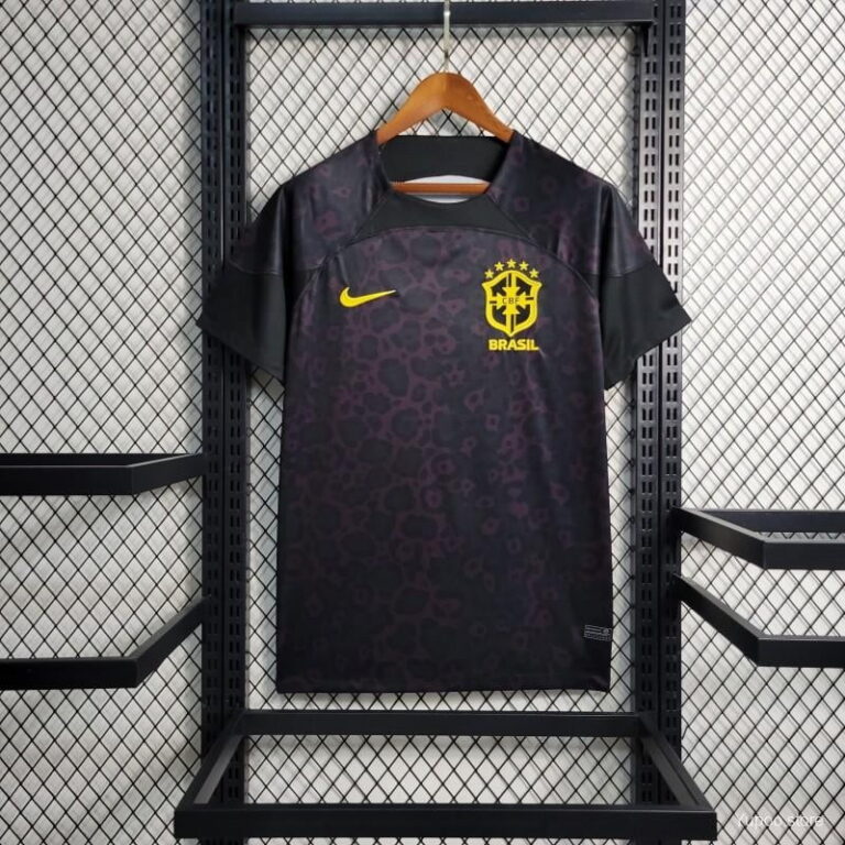 2023 Goalkeeper Brazil Black Soccer Jersey