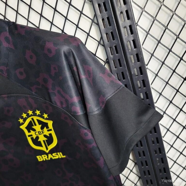2023 Goalkeeper Brazil Black Soccer Jersey - Image 5