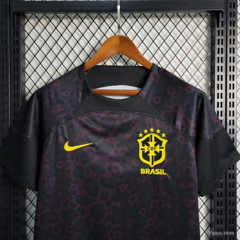 2023 Goalkeeper Brazil Black Soccer Jersey - Image 6