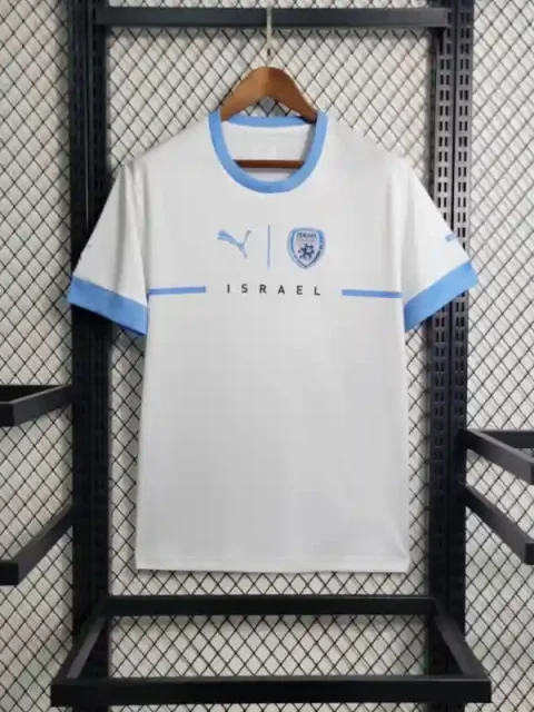 2023 Israel White Soccer Jersey Away