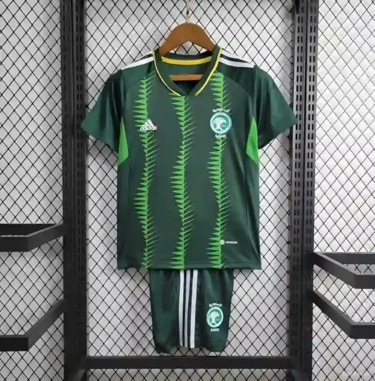 2023 Kids Saudi Arabia Soccer Jersey Home - Image 7