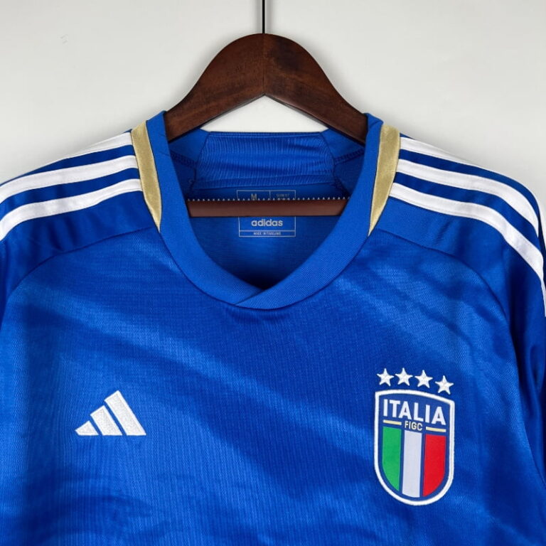 2023 Long Sleeve Italy Soccer Jersey Home - Image 4