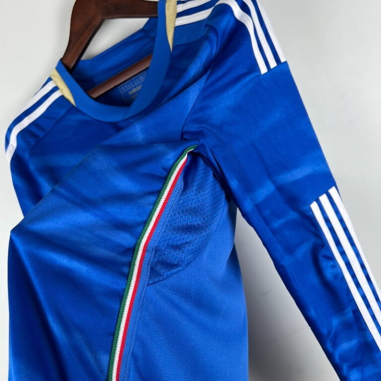 2023 Long Sleeve Italy Soccer Jersey Home - Image 5