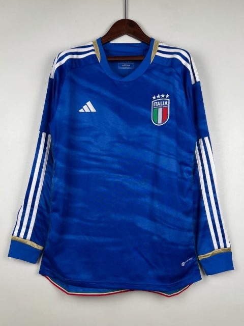 2023 Long Sleeve Italy Soccer Jersey Home