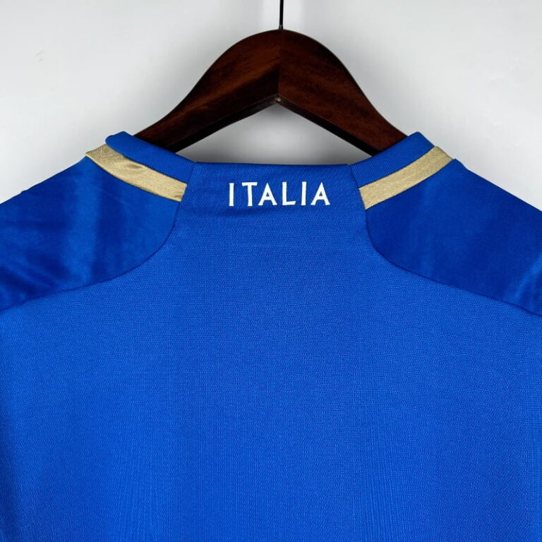 2023 Long Sleeve Italy Soccer Jersey Home - Image 7